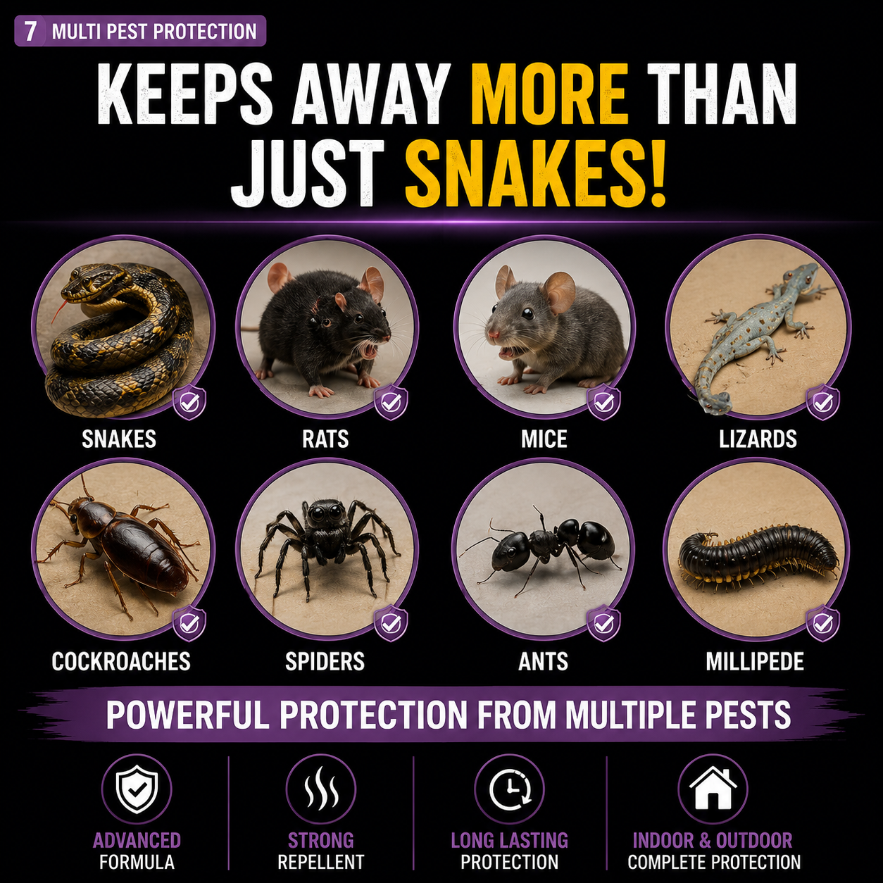 Snake Repellent Tablets| Instant Action Formula